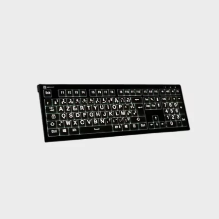 Clavier rétroéclairé à gros caractères | Vision & Vie