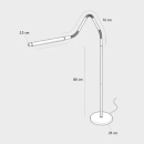 Lampe sur pied LED 3 couleurs réglable | Vision & Vie