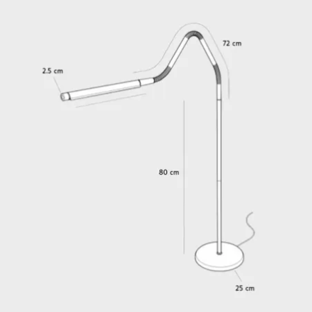 Lampe sur pied LED 3 couleurs réglable | Vision & Vie