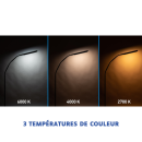 Lampe sur pied LED 3 couleurs réglable | Vision & Vie